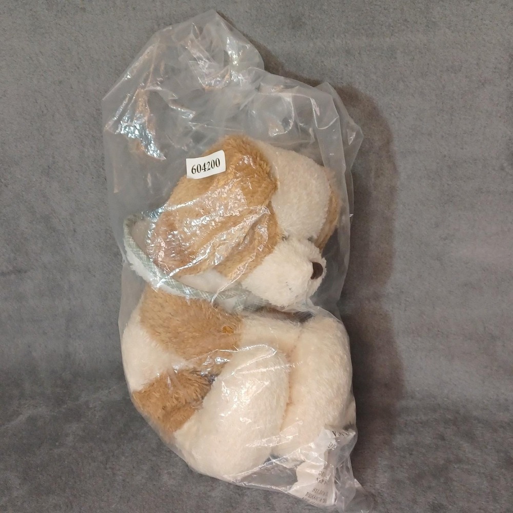VTG 1999 Boyds Huggle fluffs Poochie Puppy Dog Plush Uncle Beans FACTORY SEAL